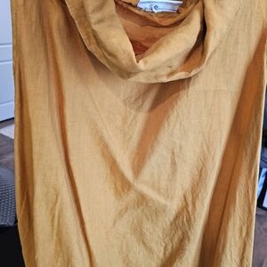 Bryn Walker Vibrant Orange Cowl Neck Dress